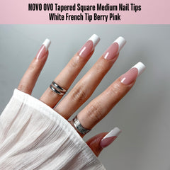 NOVO OVO no filing required cuticle end for easy, quick prep.