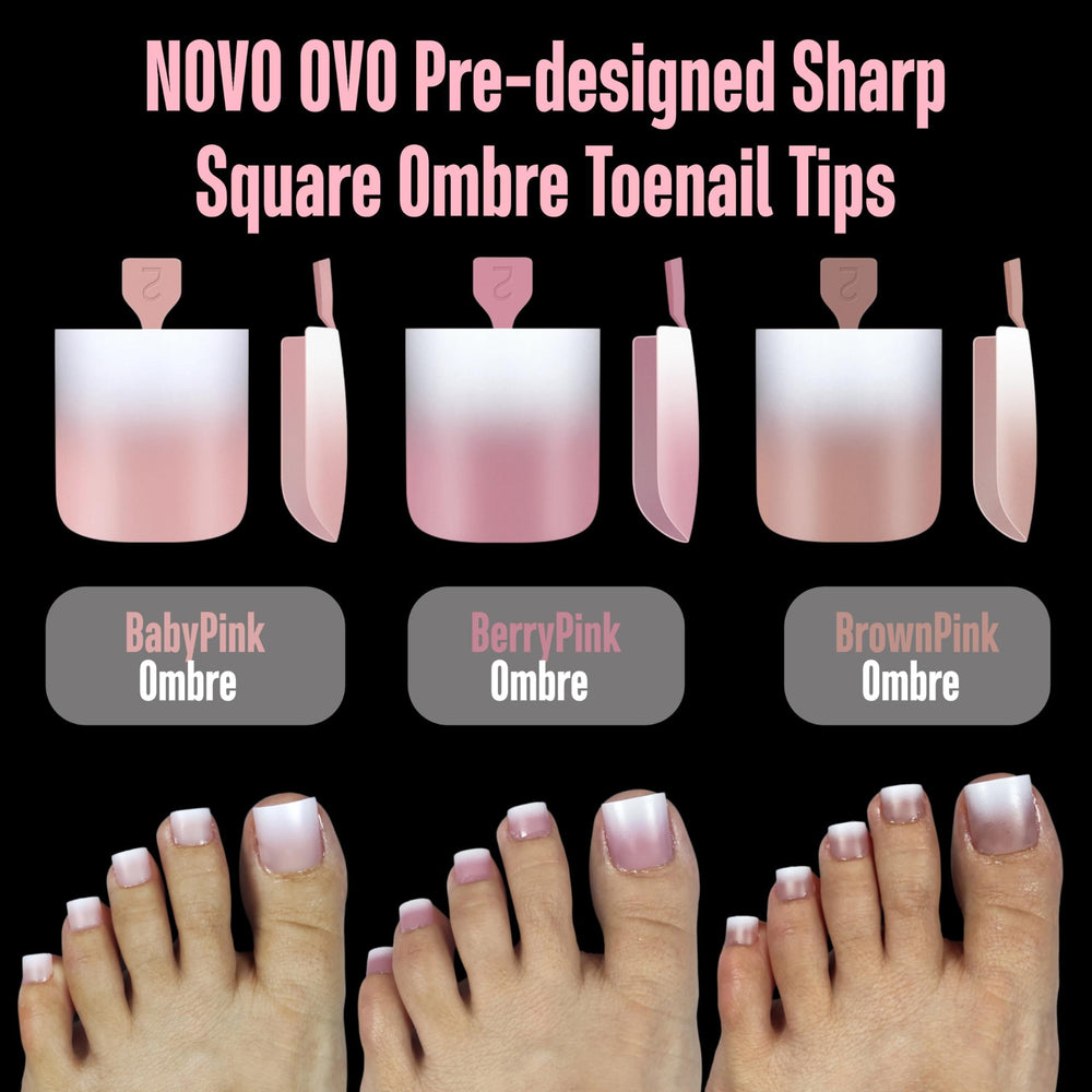 NOVO OVO open-toe friendly toe tips ideal for sandals and heels.