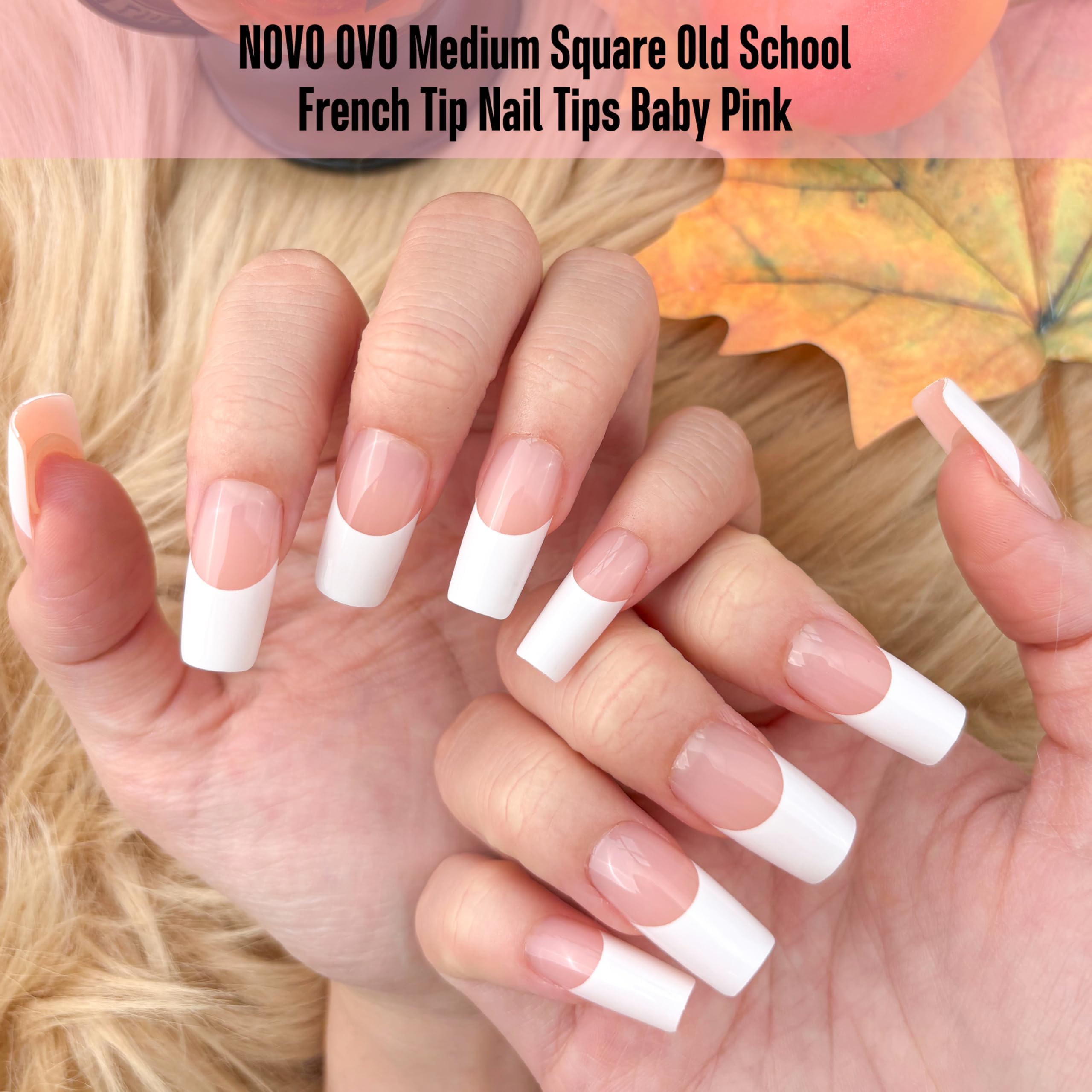 NOVO OVO pre-applied tip primer and base coat for faster DIY French tips
