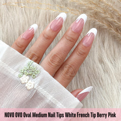 NOVO OVO pre-designed nails with tip primer and base coat for quick, clean application