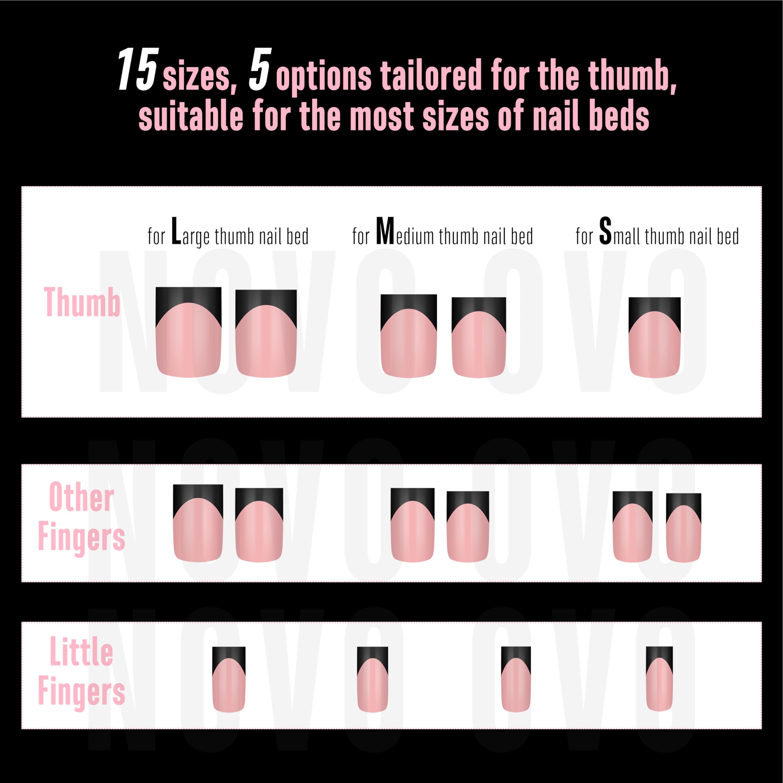 NOVO OVO pre-designed pattern tips simplify gel or glue use