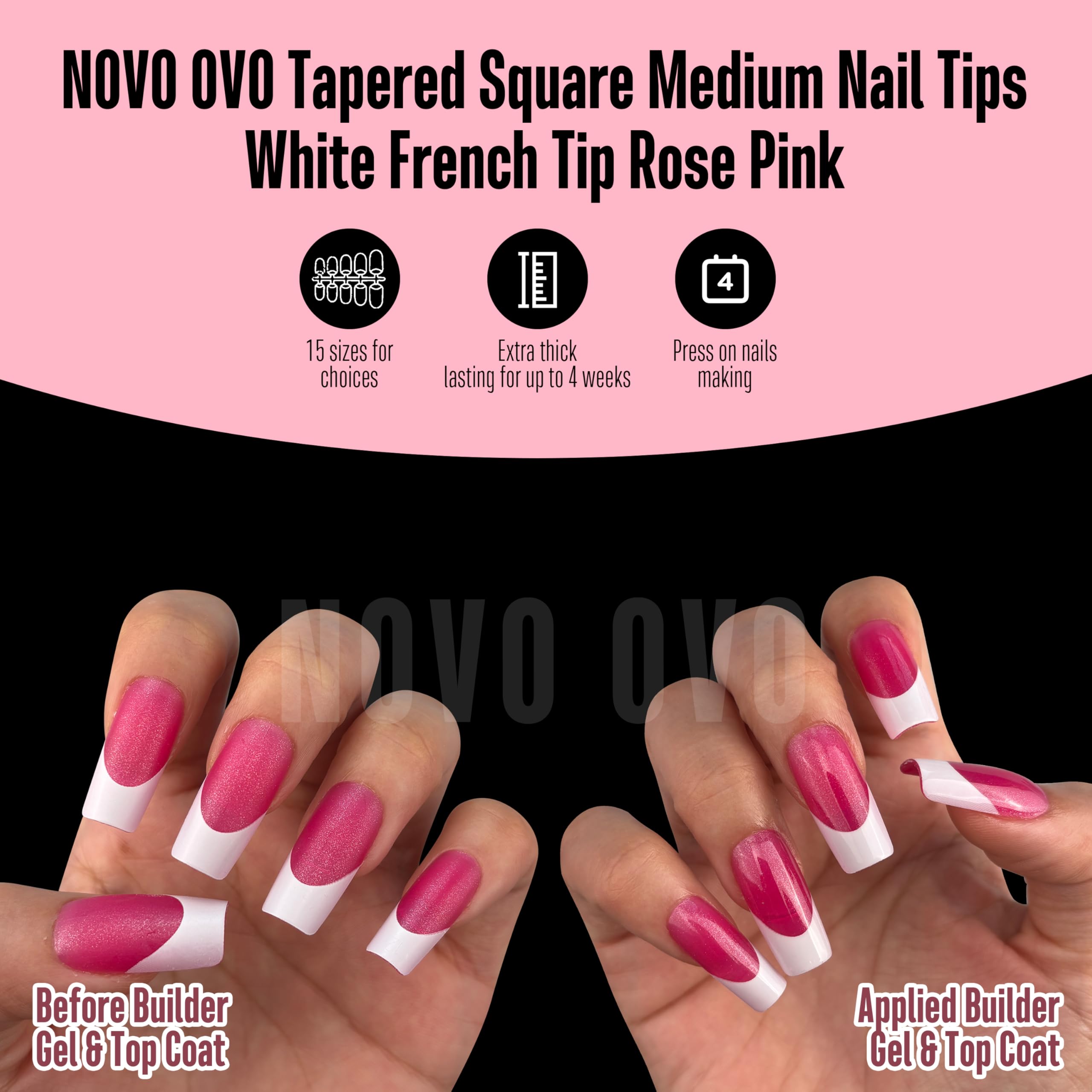 NOVO OVO pre-designed tips with tip primer and base coat for quick application