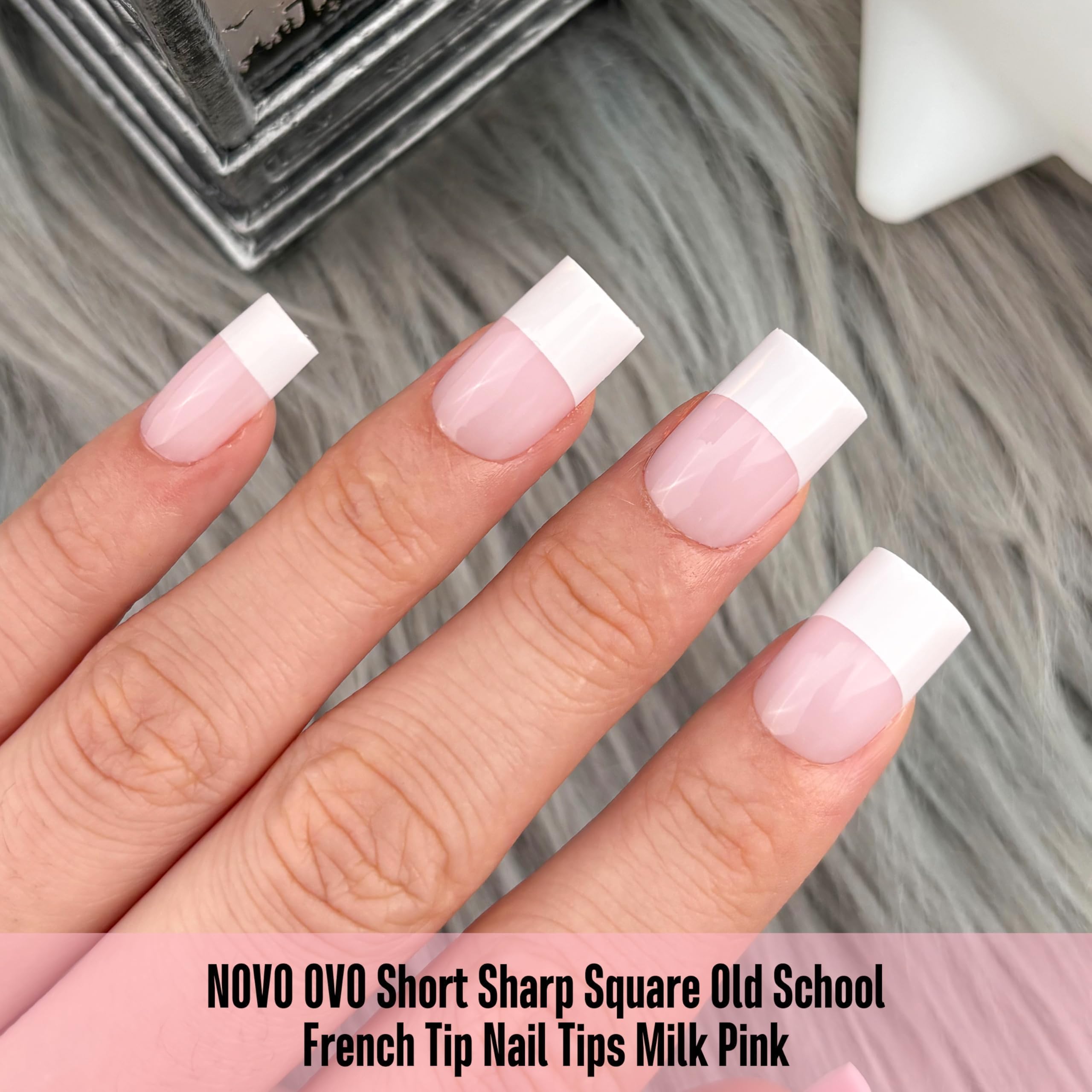 NOVO OVO tips with primer and base coat pre-designed pattern for easy application.