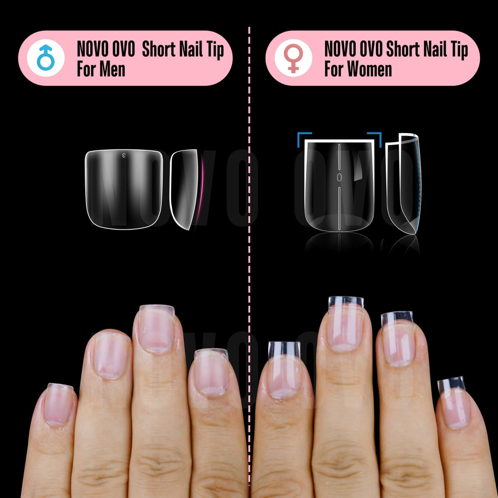 NOVO OVO professional base for salon-level press-on nail artistry at home.