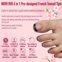 NOVO OVO Soft gel toe nail tips deliver comfortable fit and durability