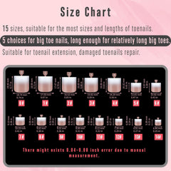 NOVO OVO toe tips with 15 sizes plus big toe options for a broad fit.