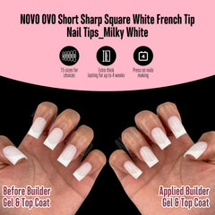 NOVO OVO ultra-transparent soft gel PMMA tips that bend with no marks