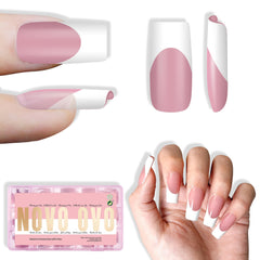 NOVO OVO white French tip nails for a quick salon-ready look.