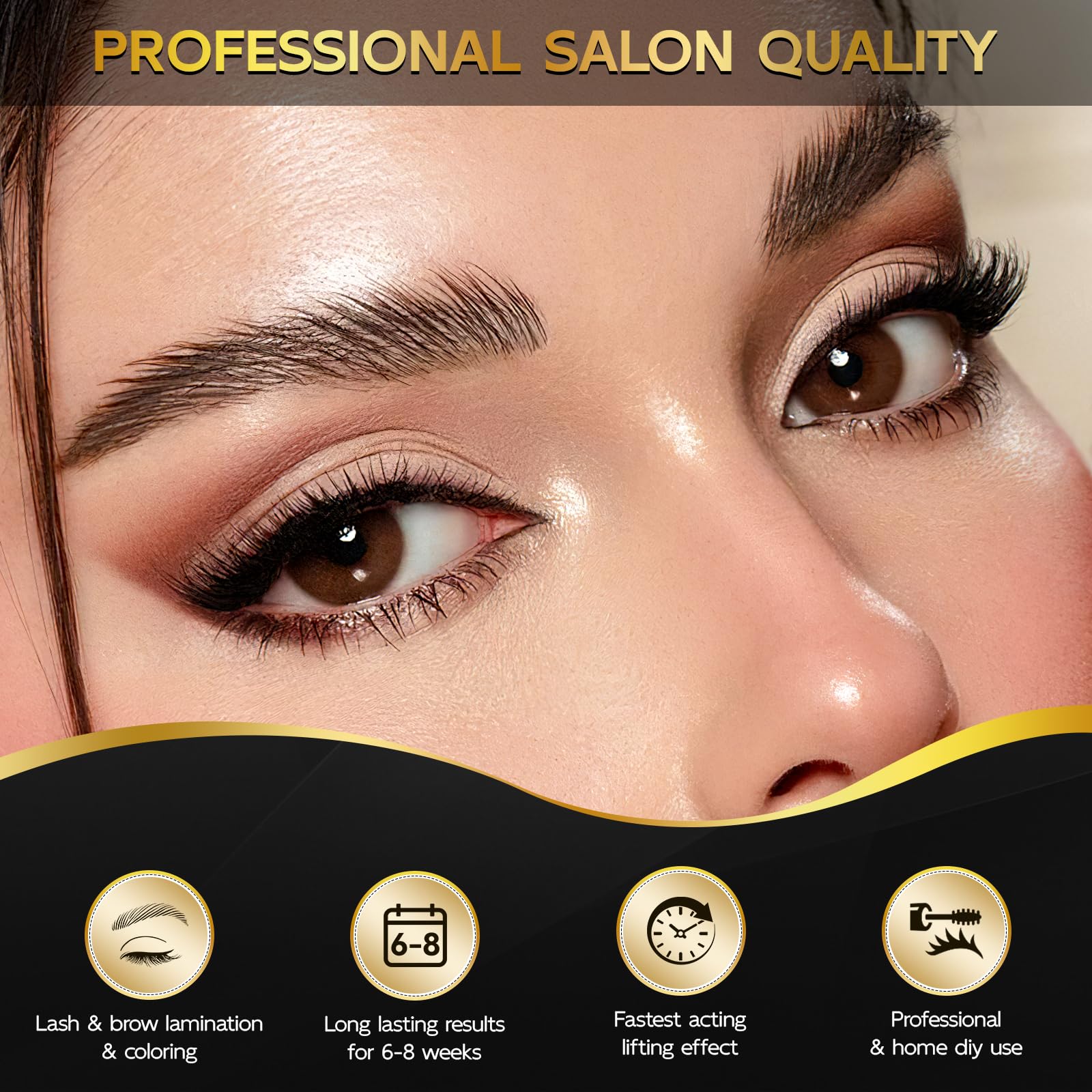 Novobey results showcase 6-8 weeks of curl and brow lift