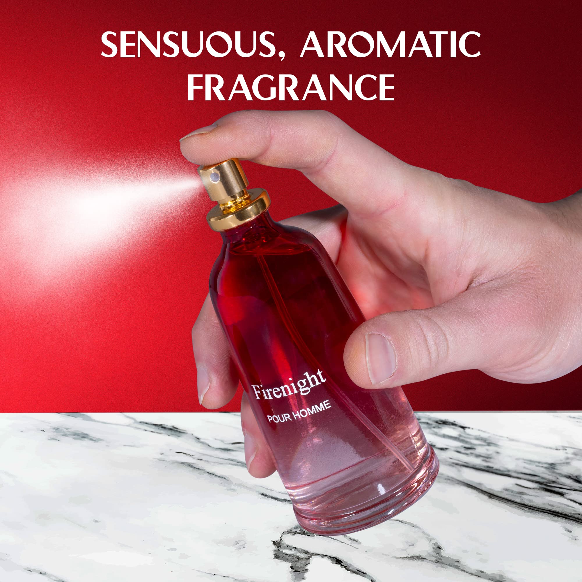 NovoGlow Firenight spray action captured for effortless daily use.