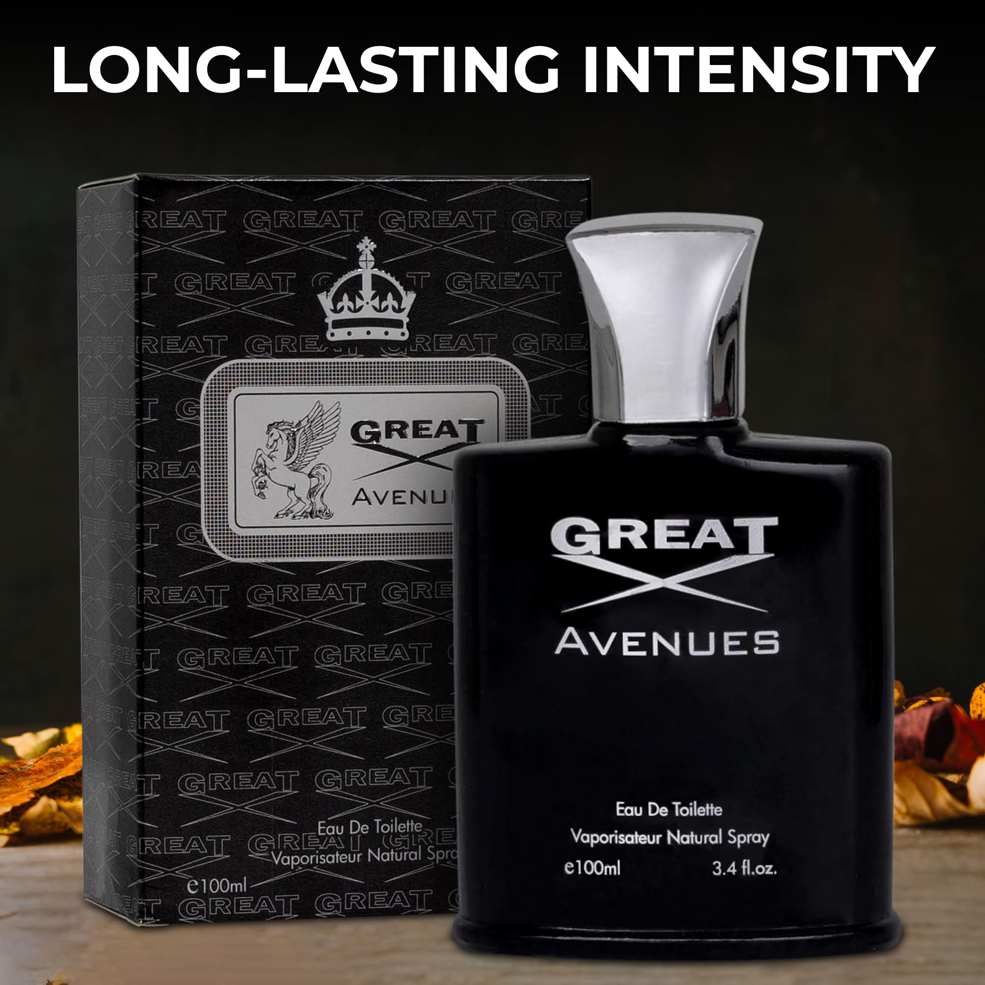 NovoGlow Great Avenues 100ml bottle ready for everyday wear and evenings.