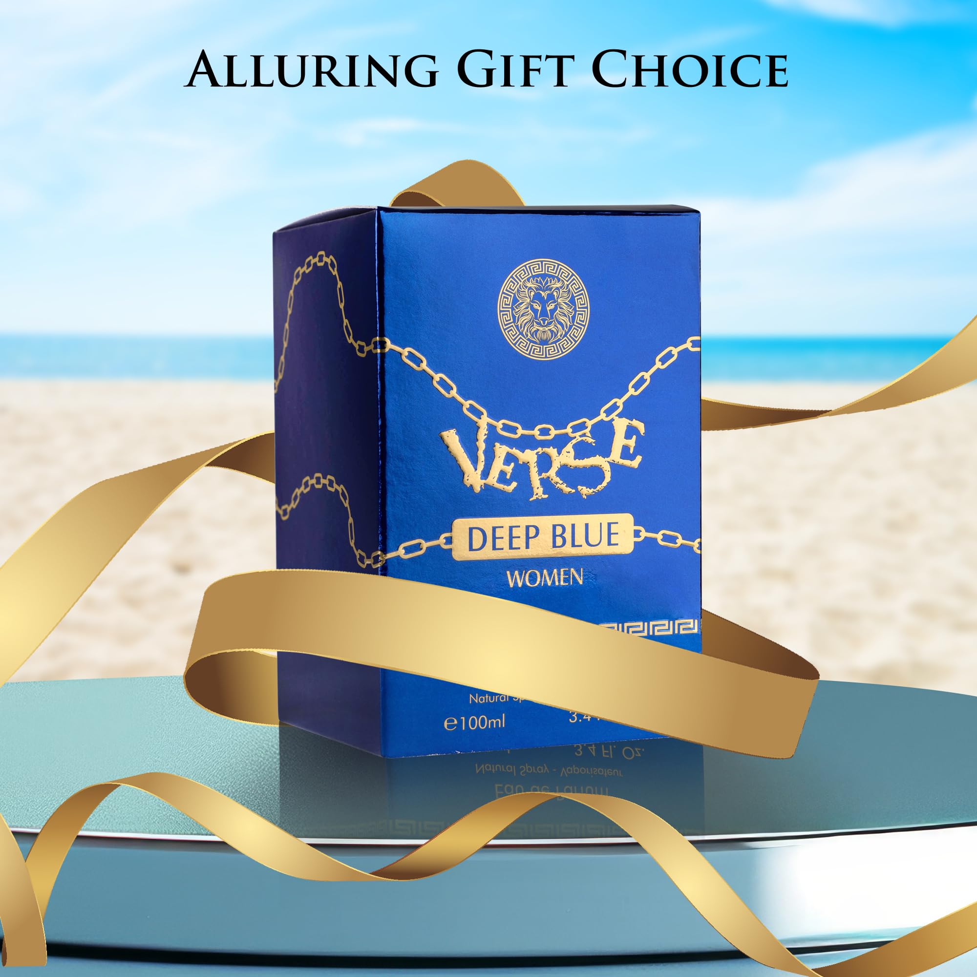 NovoGlow Verse Deep Blue 100ml box, ready for gifting.