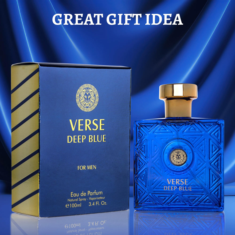 NovoGlow Verse Deep Blue spray action captures atomizer release for easy application.