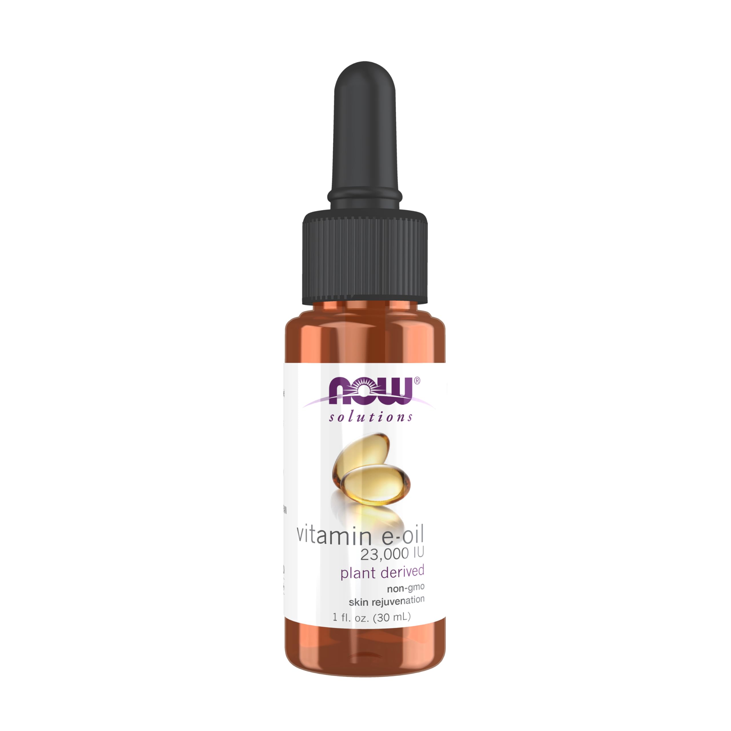 NOW Foods E-Oil 23,000 IU bottle for daily skin moisturization