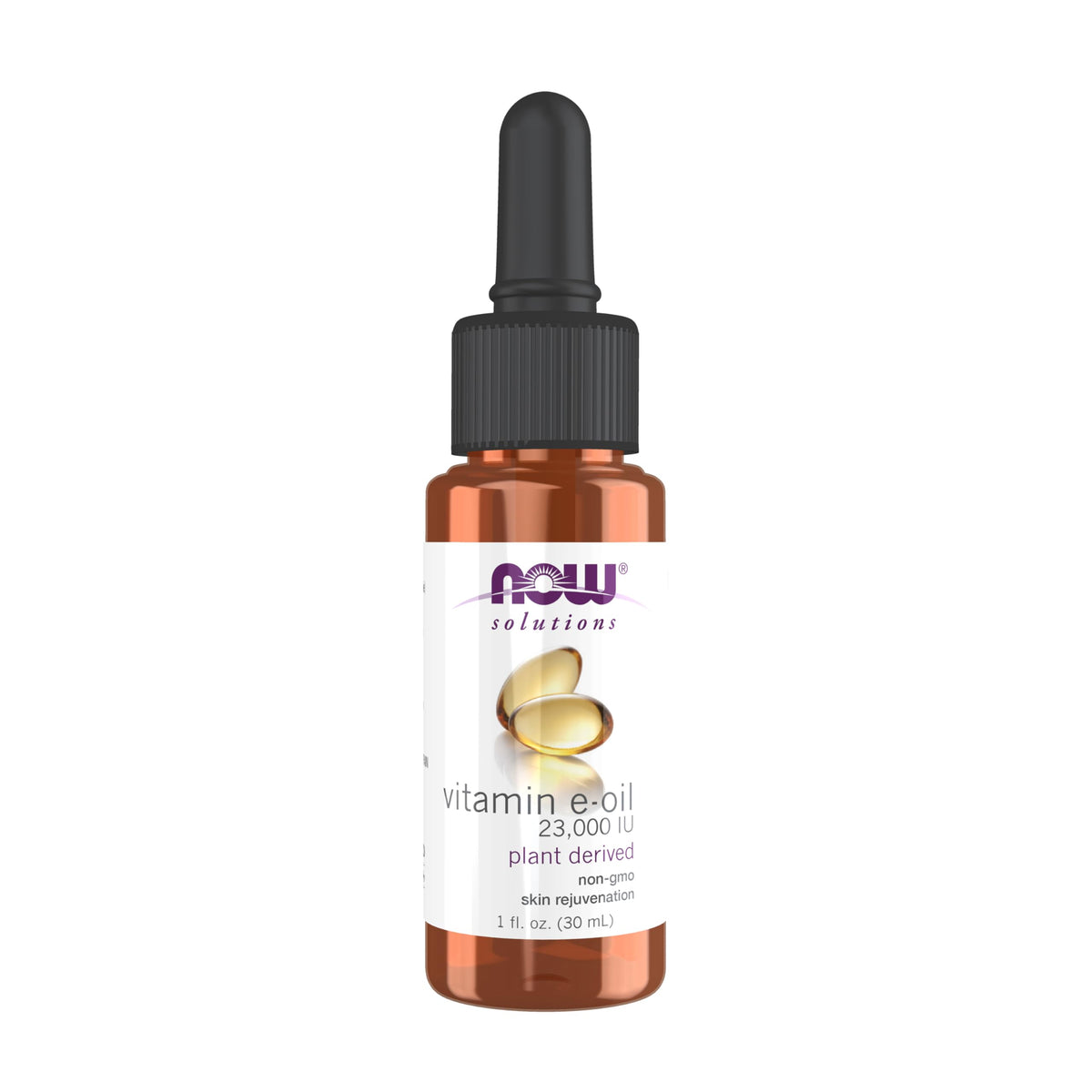 NOW Foods E-Oil 23,000 IU bottle for daily skin moisturization