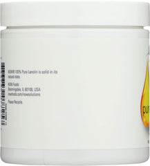 NOW Foods Pure Lanolin ingredients panel emphasizing natural lipids