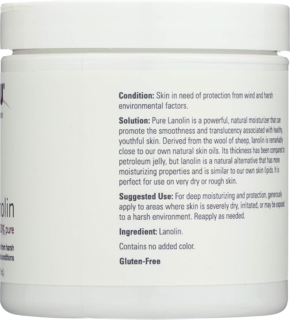 NOW Foods Pure Lanolin packaging front showcasing 7 oz size