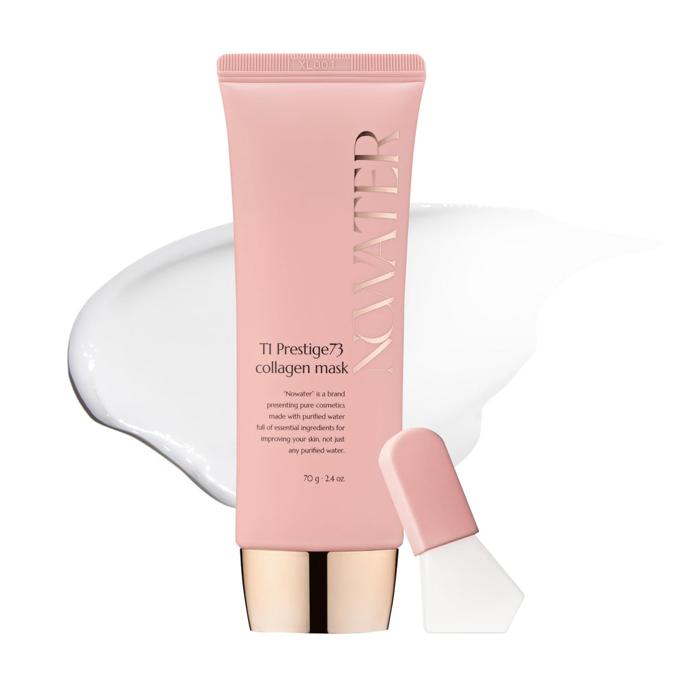 NOWATER Collagen Wrapping Mask glows glass skin during use.