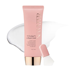 NOWATER Collagen Wrapping Mask glows glass skin during use.