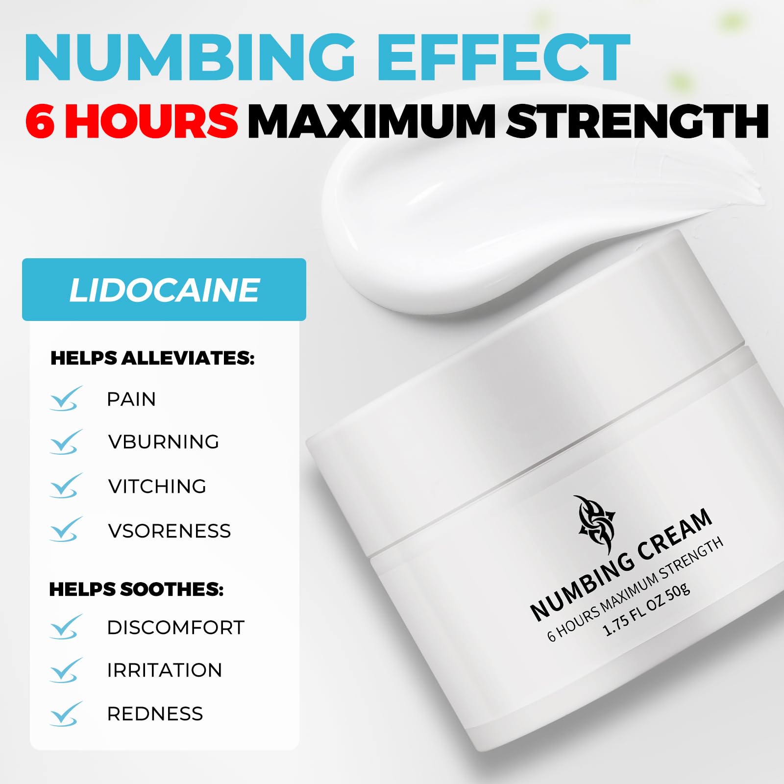 Noxdav Numbing Cream Extra Strength tube cap ready for simple application.