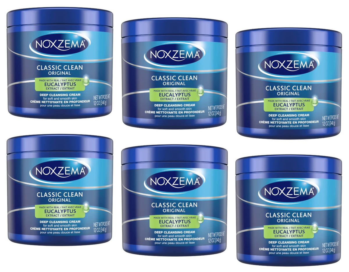Noxzema Classic Clean deep cleansing cream jar with refreshing, smooth texture for easy application.