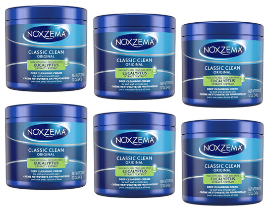 Noxzema Classic Clean deep cleansing cream jar with refreshing, smooth texture for easy application.