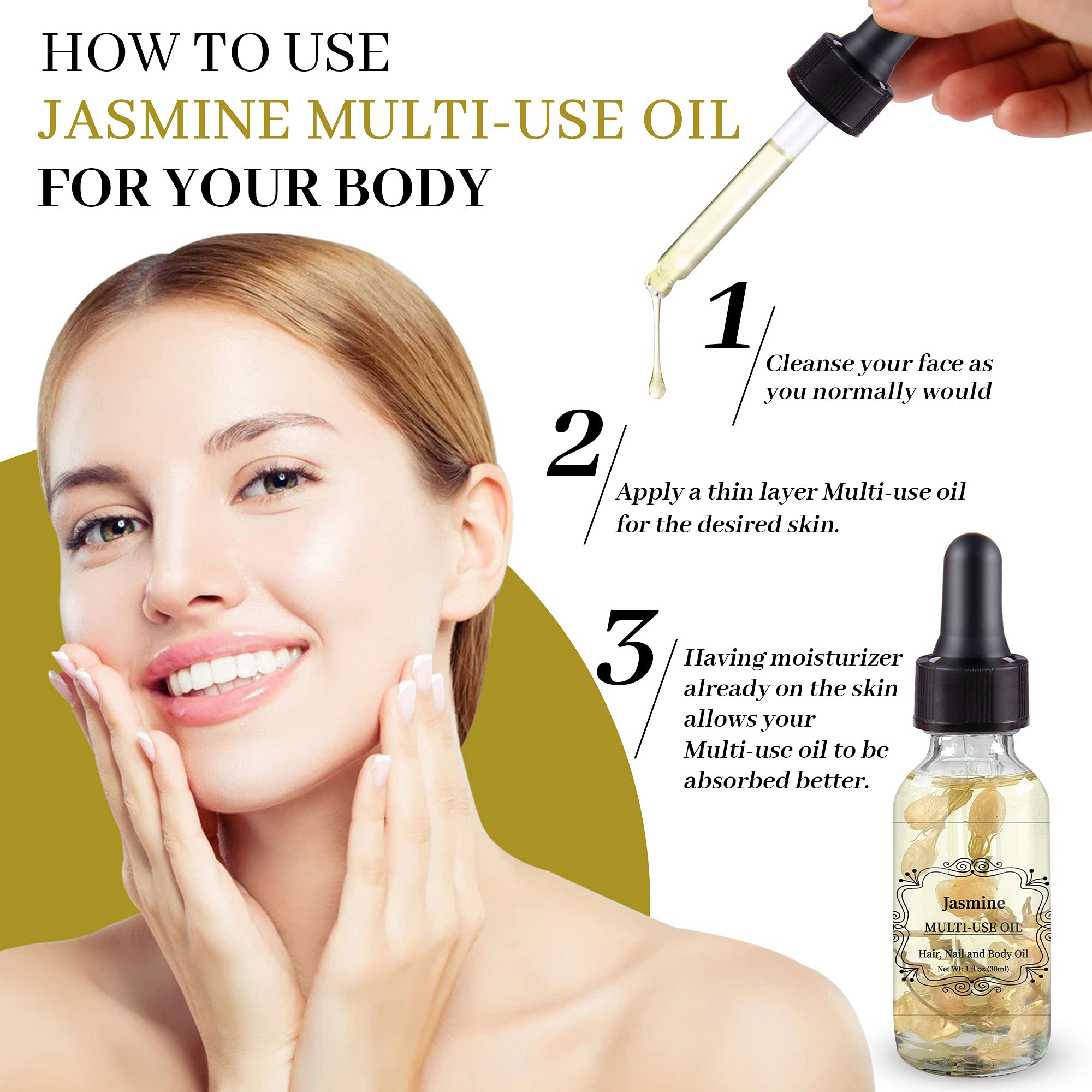 NP NATURES PHILOSOPHY multi-use oil bottle for face body hands nails and massage