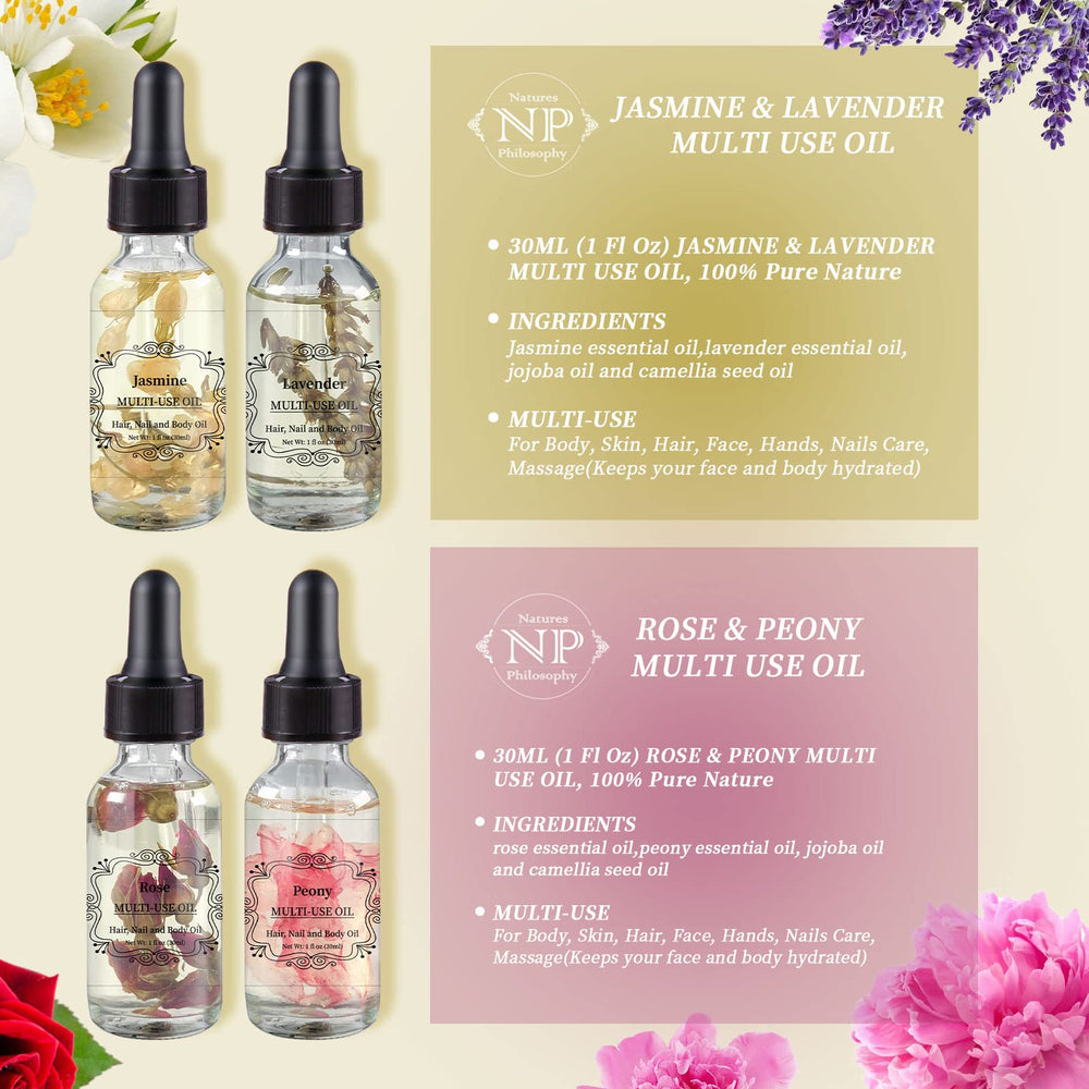 NP NATURES PHILOSOPHY bottle with euro dropper enables precise application and hydration