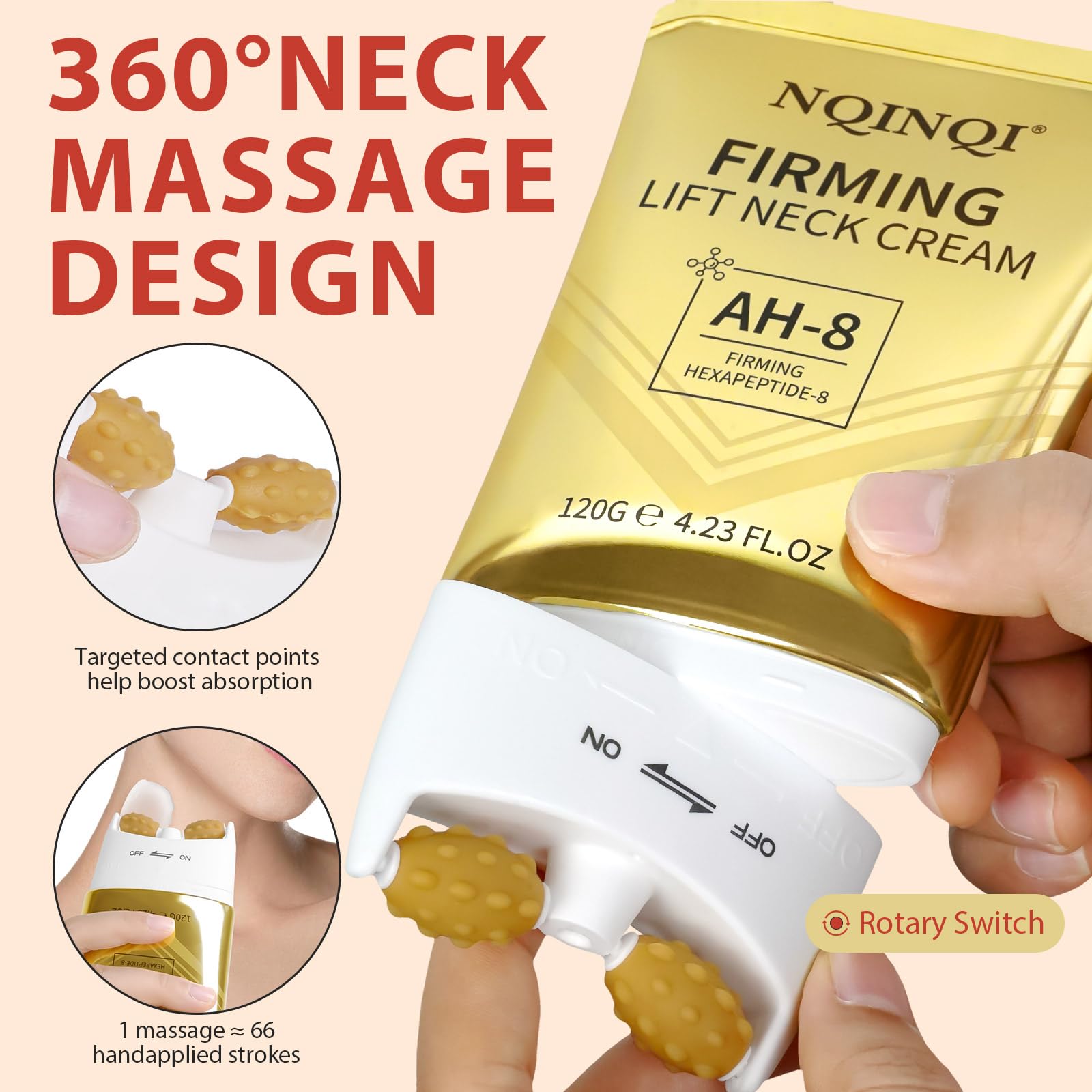 NQINQI ceramide-rich formula sealing moisture after application.