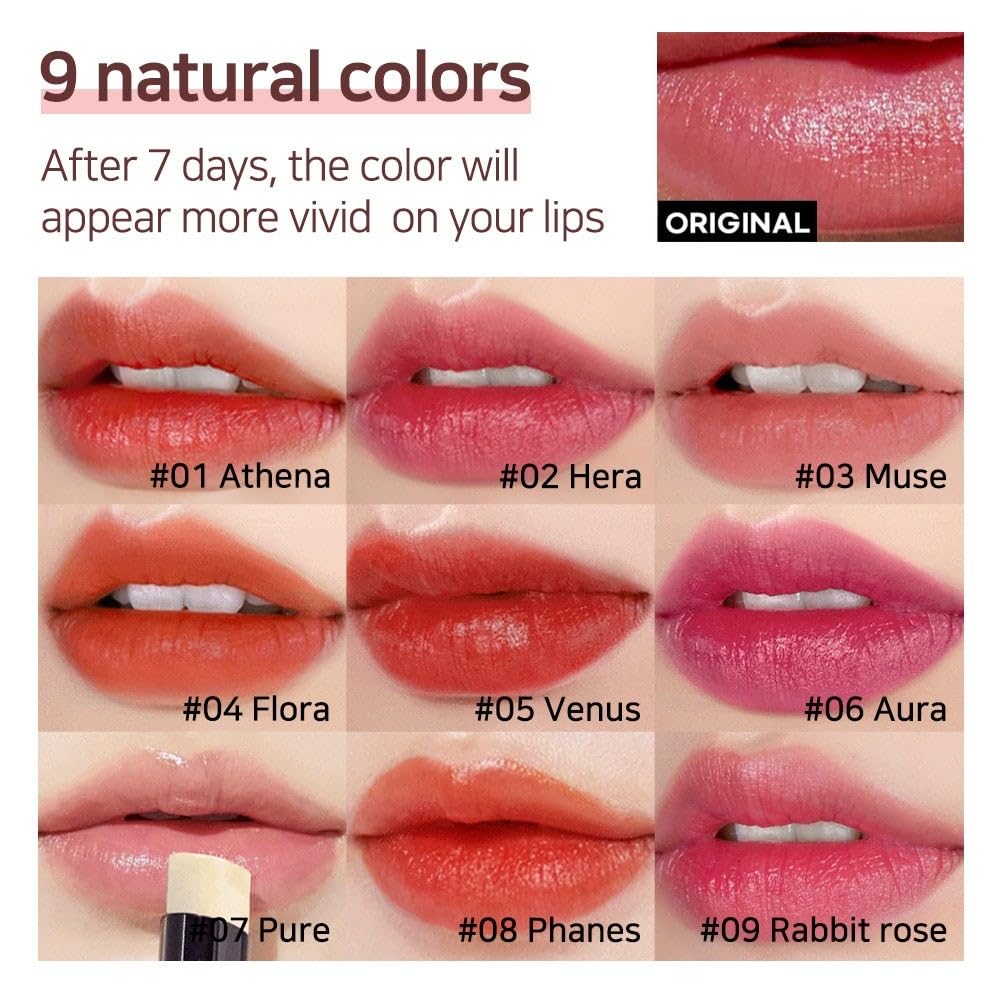 NS Beauty Lux Triple Lip Cure Balm natural pigment swatch on lips