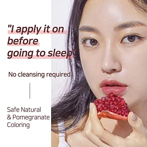 NS BEAUTY Lux Triple Lip Cure Balm natural pigments close-up on lips.