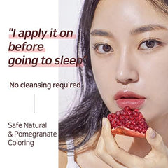 NS BEAUTY Lux Triple Lip Cure Balm natural pigments close-up on lips.
