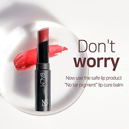 NS BEAUTY Lux Triple Lip Cure Balm packaging box.