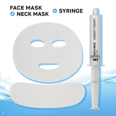 NSC Name Skin Care sheet mask placed on the face for hydration.