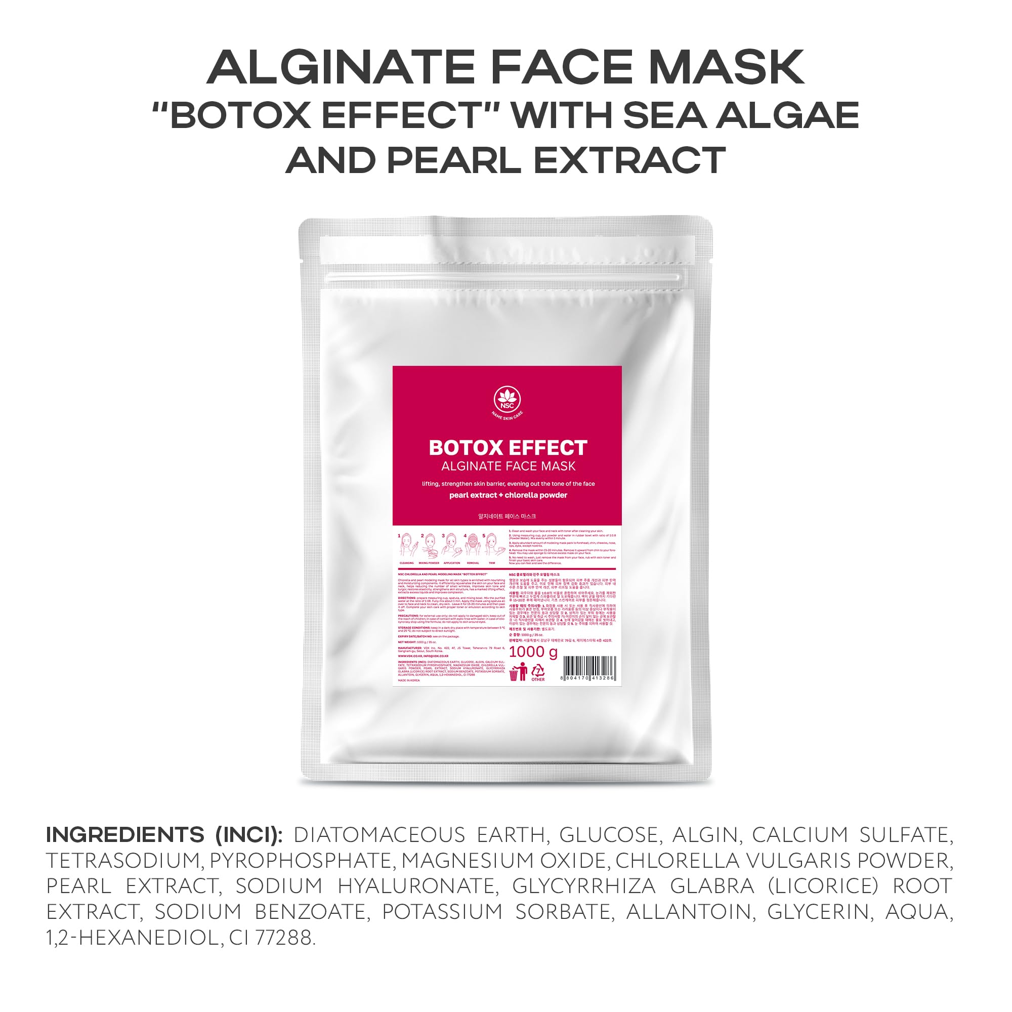NSC peel off mask process for spa like rejuvenation at home
