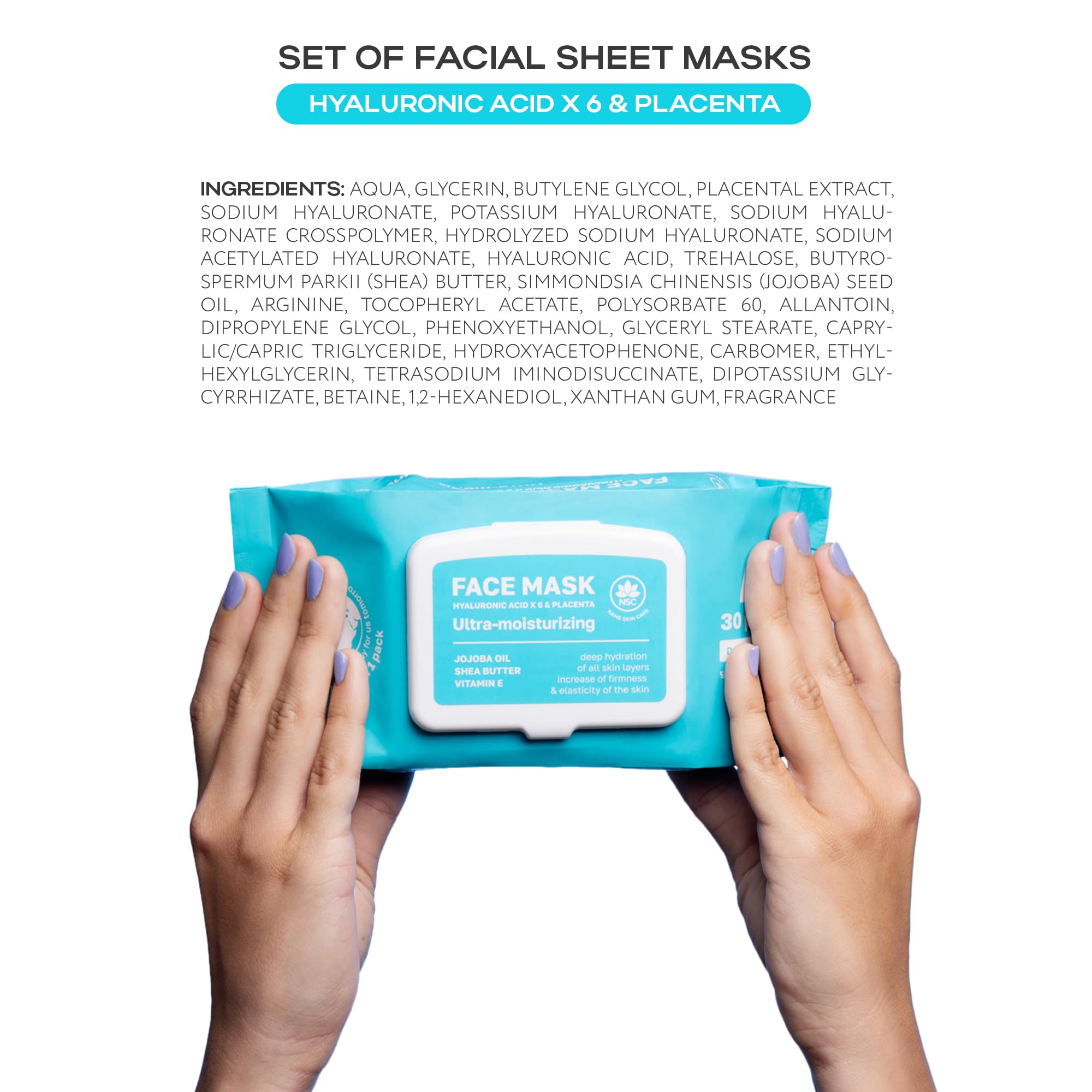 NSC shea butter and jojoba oil close-up shows nourishing texture.
