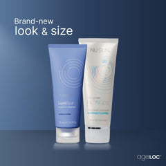 Texture swatch showing creamy lather of Nu Skin cleanser for balanced skin