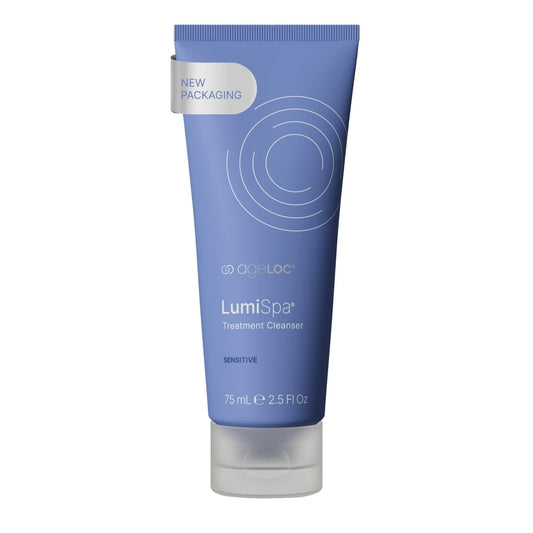 Nu Skin ageLOC LumiSpa Treatment Cleanser with a gentle cream texture for sensitive skin cleansing