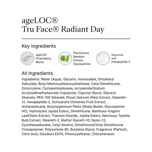 Nu Skin ageLOC Tru Face Radiant Day texture showing non-greasy hydration ideal under makeup