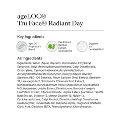 Nu Skin ageLOC Tru Face Radiant Day texture showing non-greasy hydration ideal under makeup