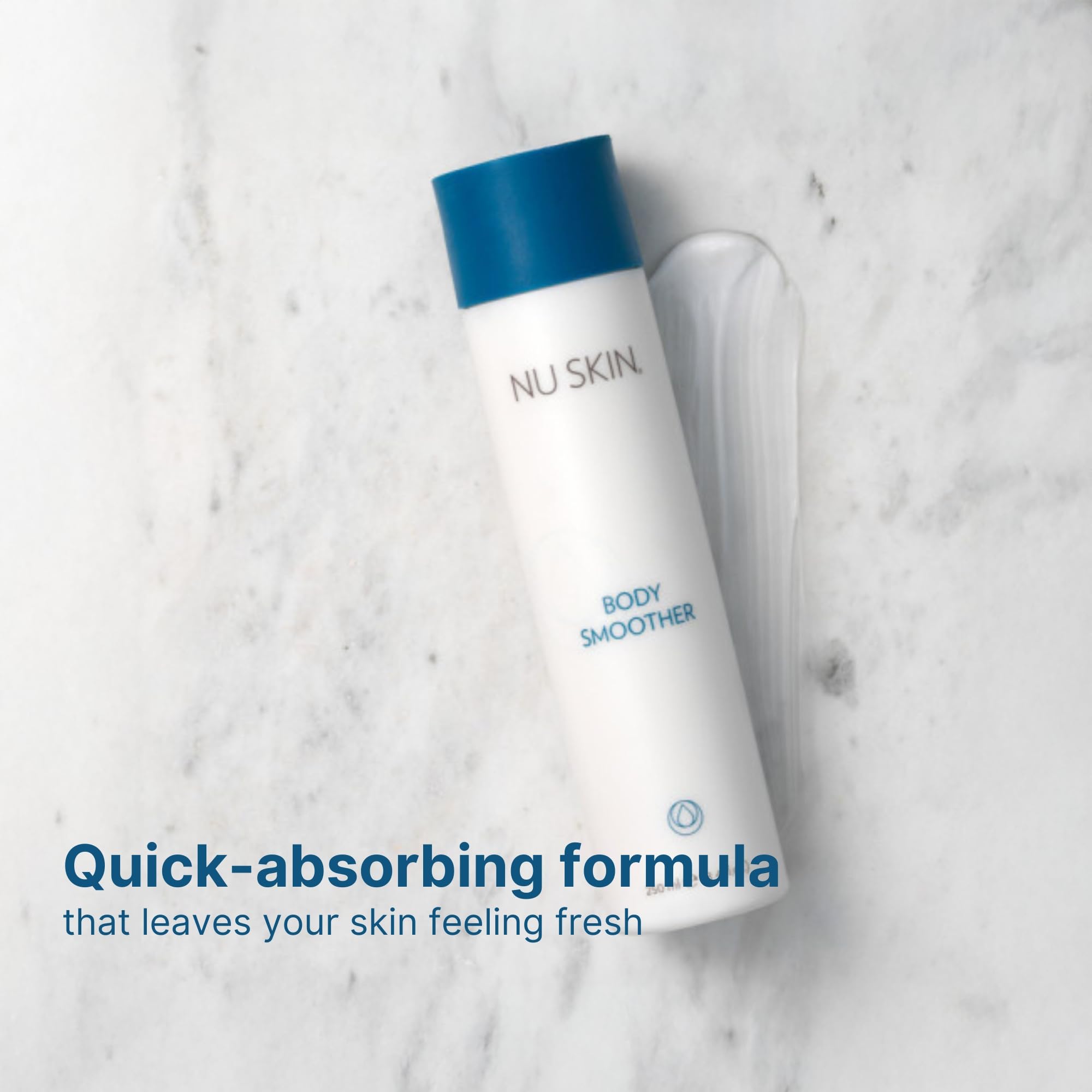 Nu Skin Body Smoother applied on damp skin locks moisture