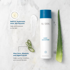 Nu Skin Body Smoother creamy texture for soft, non-greasy skin