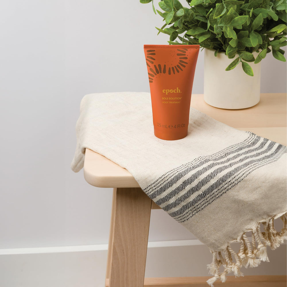 Nu Skin Epoch Sole Solution foot-care routine with smooth results.