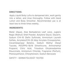 Nu Skin Liquid Body Lufra aloe vera hydrates to soften dry areas