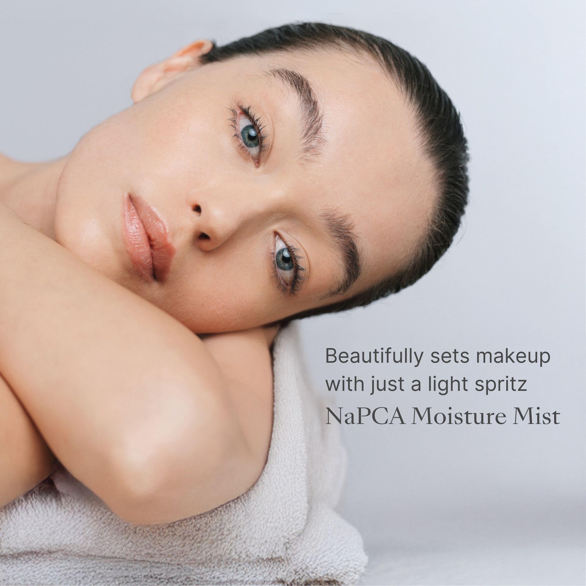 Nu Skin NaPCA Moisture Mist suitable for body and hair hydration.