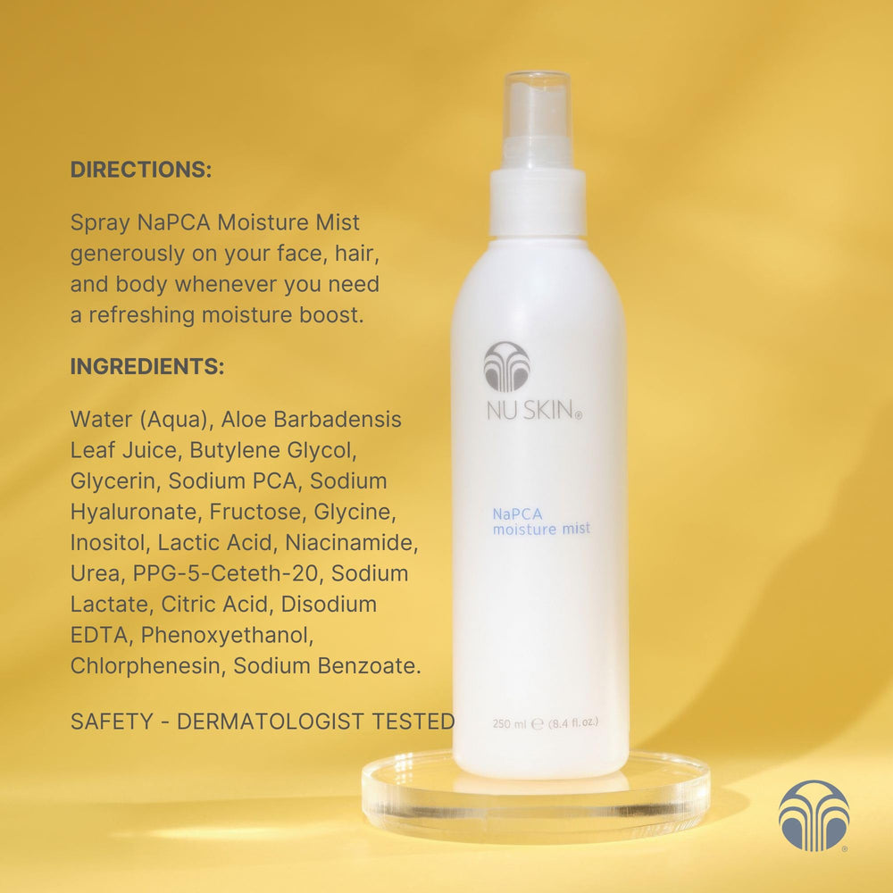 Nu Skin NaPCA Moisture Mist stored chilled for instant cooling relief