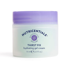 Nu Skin ThirstFix hydrating gel cream closeup texture showing lightweight hydration.