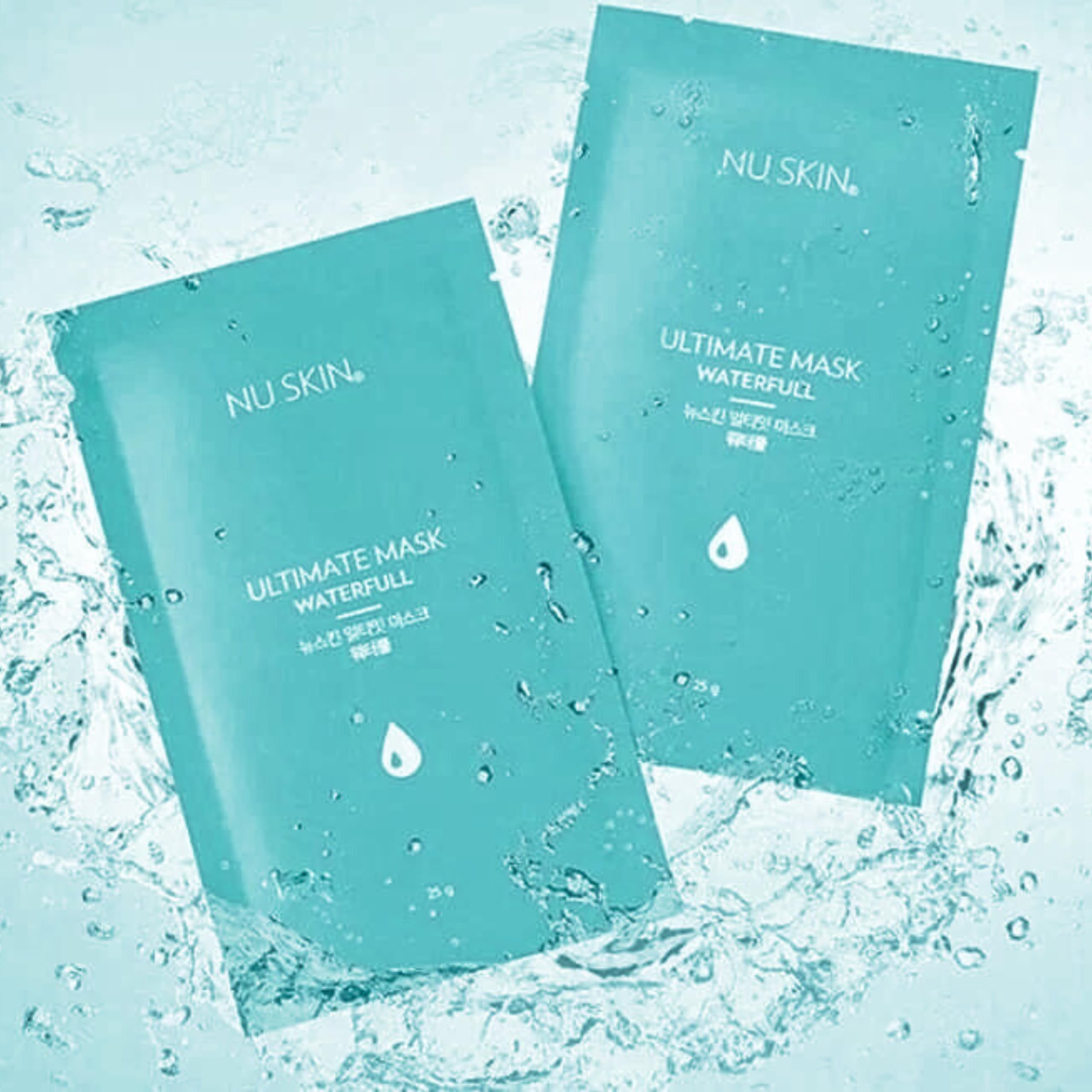 Nu Skin Ultimate Mask Waterfull at-home spa moment.