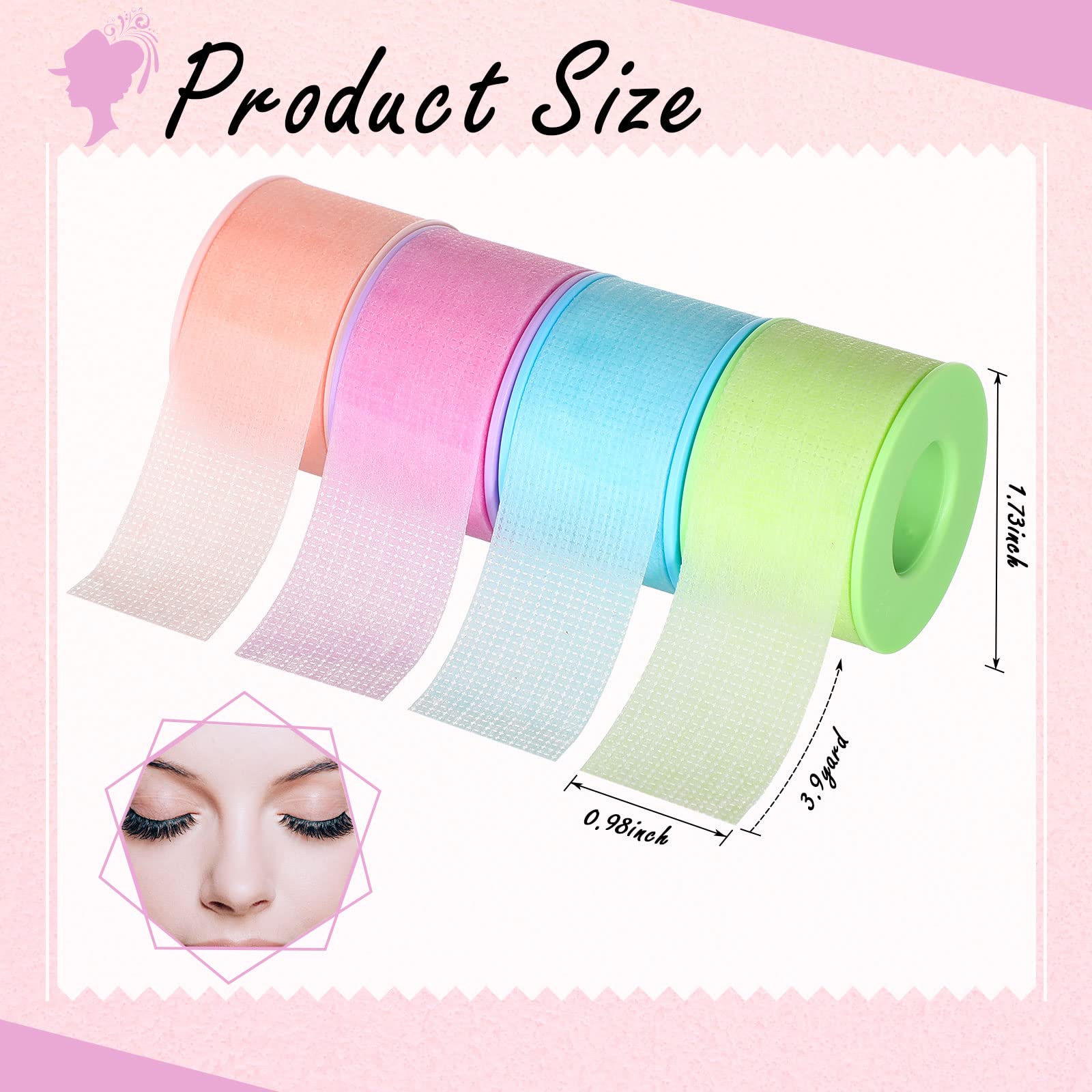 Nuanchu breathable lash tape maintains skin comfort with microporous design.