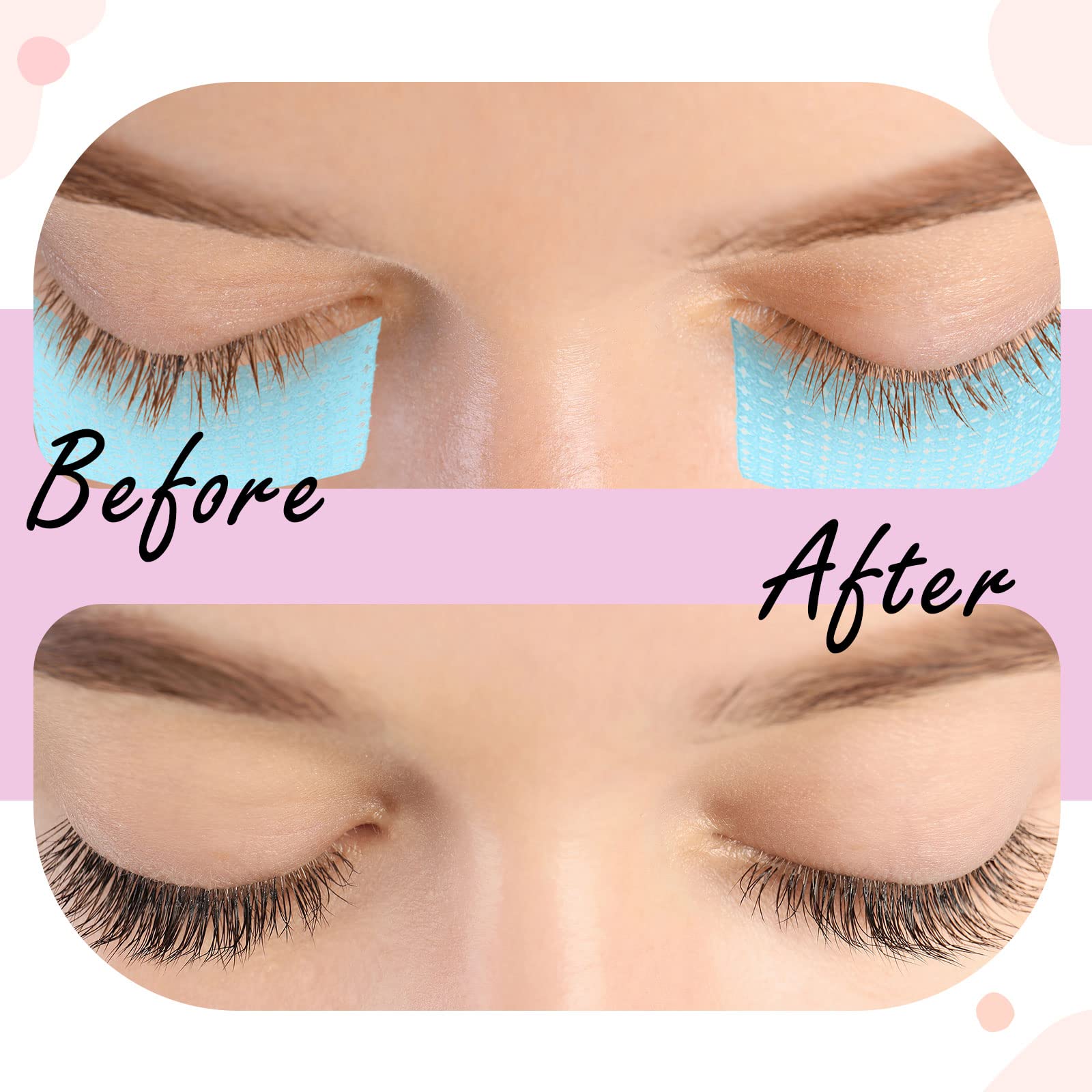 Nuanchu easy-tear lash tape folds cleanly for fast shaping.